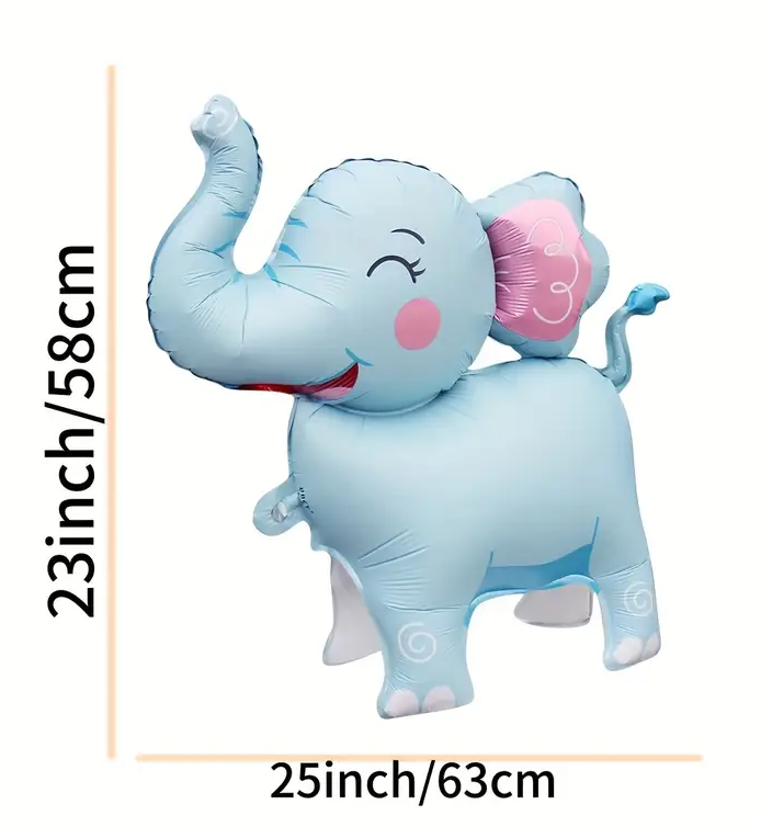 Self-Standing Elephant Foil Balloon | Adorable Jungle & Safari Party Decoration ππ