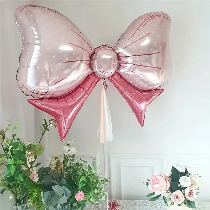 Pink Bow Foil Balloon β 38cm | Elegant & Stylish Party Decoration ππ