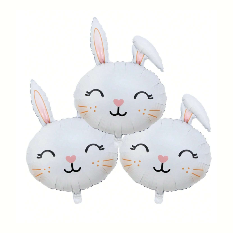 Bunny Head Foil Balloons | Adorable Rabbit Face Balloons for Easter, Baby Showers & Kidsβ Parties π°π