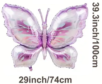 99.06cm Pastel Butterfly Foil Balloon | Whimsical & Elegant Party Decoration π¦π