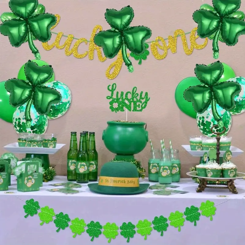 49cm Clover Shamrock Foil Balloon | St. Patrick’s Day & Irish-Themed Party Decoration 🍀🎈