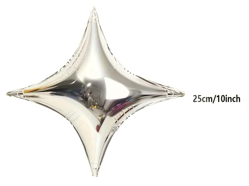 25cm 4-Point Star Foil Balloon | Stylish Party & Event Decoration βπ