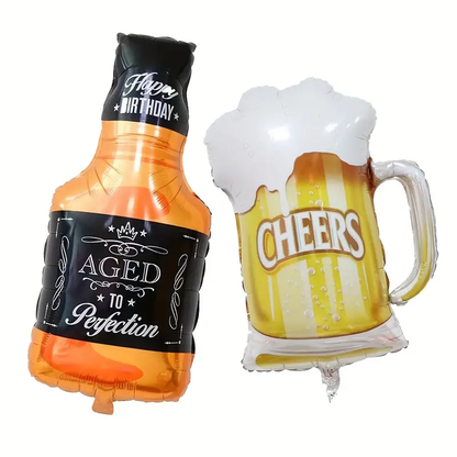 Giant Alcohol Drinks Foil Balloons | Fun Cocktail & Party Bar Decorations 🍾🍹🎈