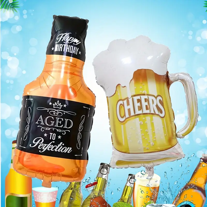 Giant Alcohol Drinks Foil Balloons | Fun Cocktail & Party Bar Decorations 🍾🍹🎈