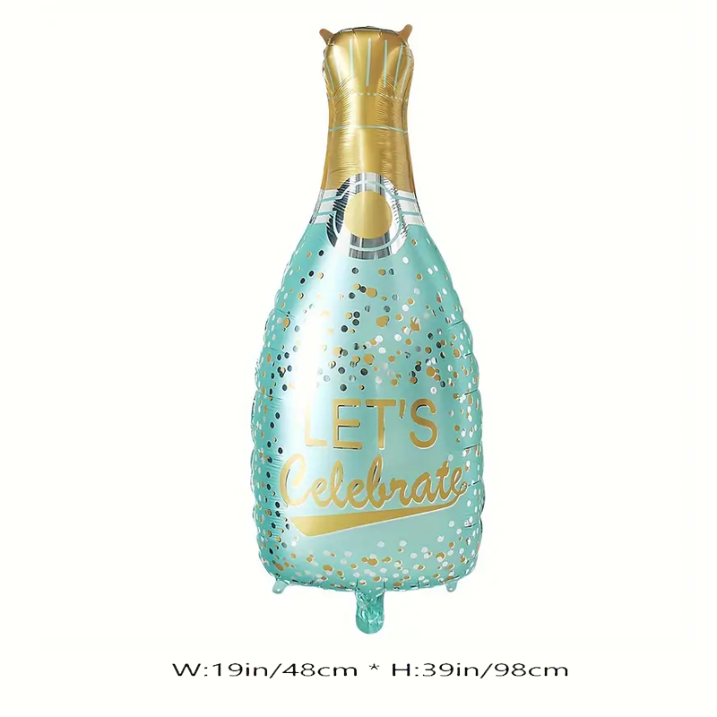 Champagne Bottle Foil Balloon | Party & Event Decoration 🥂🎈