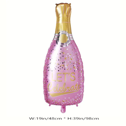 Champagne Bottle Foil Balloon | Party & Event Decoration 🥂🎈