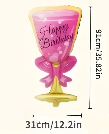 91cm Cocktail Glass Foil Balloon | Fun & Stylish Party Decoration 🍸🎈