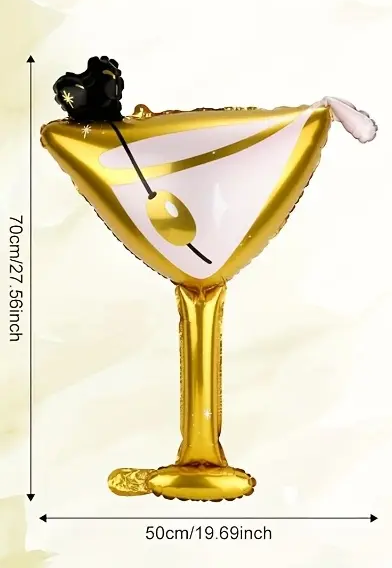 70cm Martini Glass Foil Balloon | Fun & Stylish Party Decoration 🍸🎈