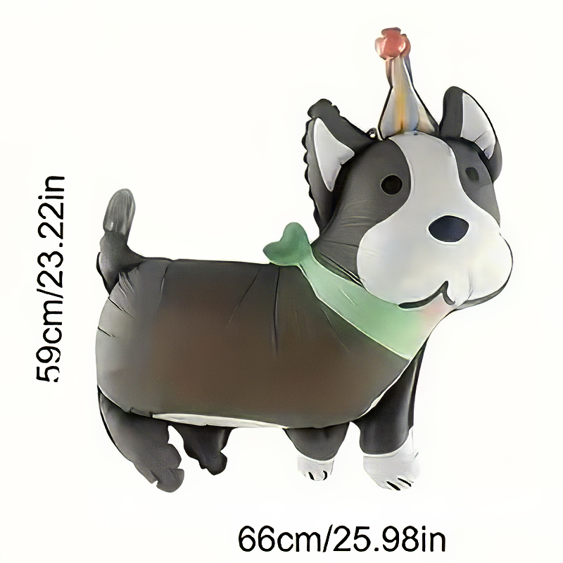 Cute Puppy Foil Balloons with Party Hats | Adorable Pet-Themed Party Decor 🐶🎈