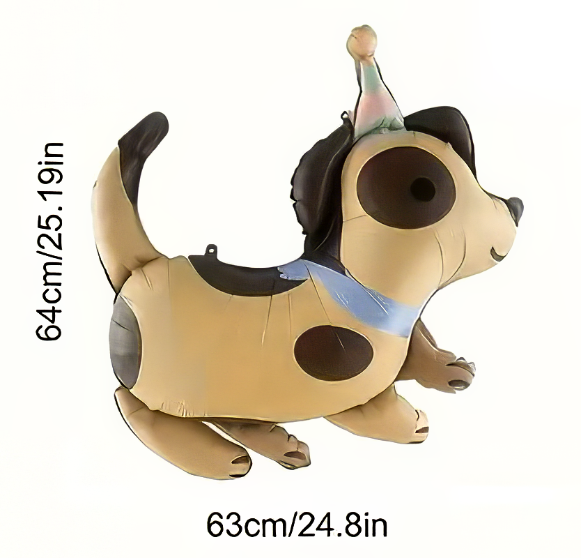 Cute Puppy Foil Balloons with Party Hats | Adorable Pet-Themed Party Decor 🐶🎈