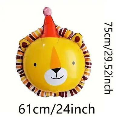 Bright Animal Foil Balloon with Party Hat | Fun Party Balloon for Kids & Celebrations 🎈🐾