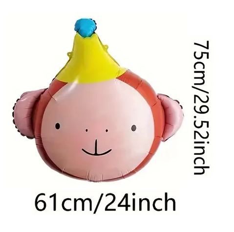 Bright Animal Foil Balloon with Party Hat | Fun Party Balloon for Kids & Celebrations 🎈🐾