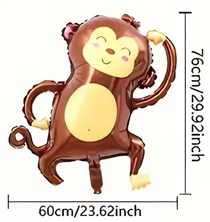 Safari Animal Theme Foil Balloons | Wild Jungle Party Decorations 🦁🐘🦓🎈