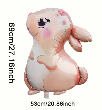 69cm Bunny Foil Balloon | Cute Easter & Animal-Themed Party Decoration 🐰🎈