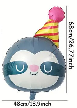 Animal Foil Balloon with Party Hat | Fun Party Balloon for Kids & Celebrations 🎈🐾
