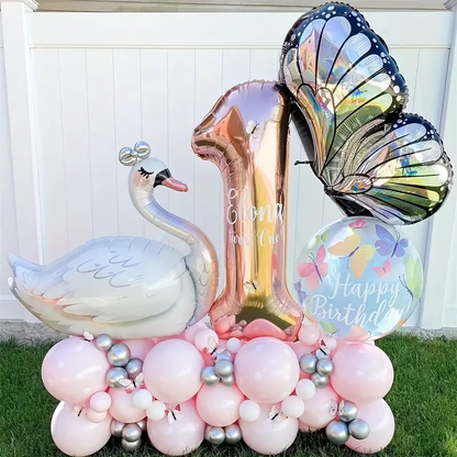 Swan Foil Balloon – 83cm | Elegant Party & Event Decoration 🦢🎈