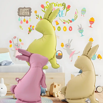 70cm Bunny Foil Balloon | Cute Easter & Animal-Themed Party Decoration 🐰🎈