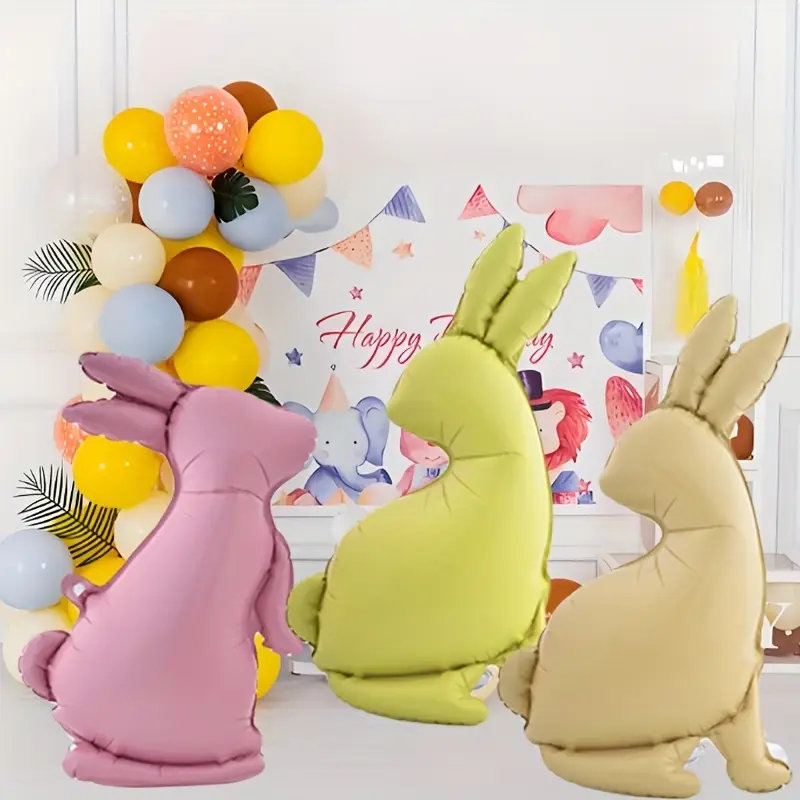 70cm Bunny Foil Balloon | Cute Easter & Animal-Themed Party Decoration 🐰🎈