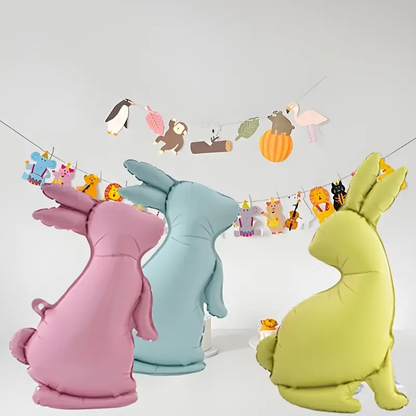 70cm Bunny Foil Balloon | Cute Easter & Animal-Themed Party Decoration 🐰🎈