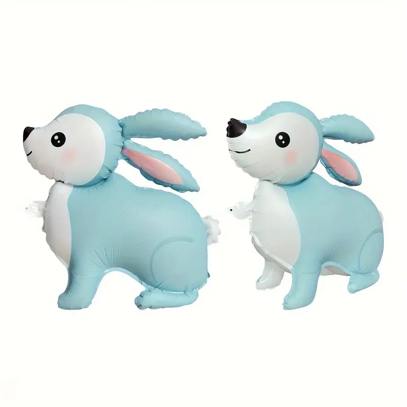 60.96cm Blue Bunny Foil Balloon | Cute Easter & Animal-Themed Party Decoration 🐰🎈