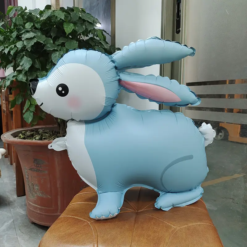 60.96cm Blue Bunny Foil Balloon | Cute Easter & Animal-Themed Party Decoration 🐰🎈