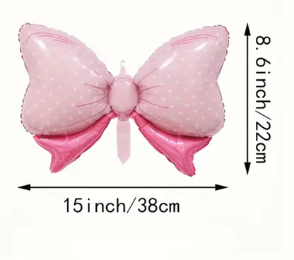 Pink Bow Foil Balloon – 38cm | Elegant & Stylish Party Decoration 🎀🎈