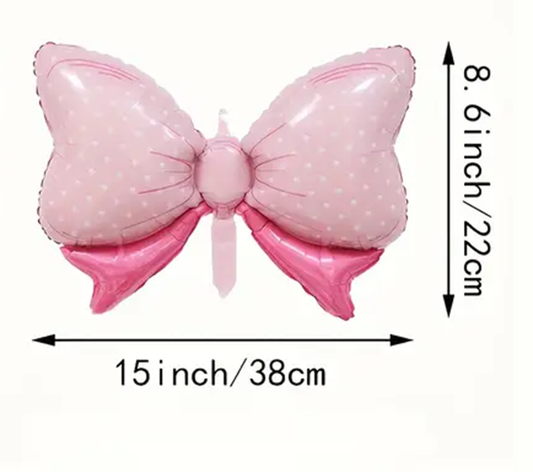 Pink Bow Foil Balloon – 38cm | Elegant & Stylish Party Decoration 🎀🎈