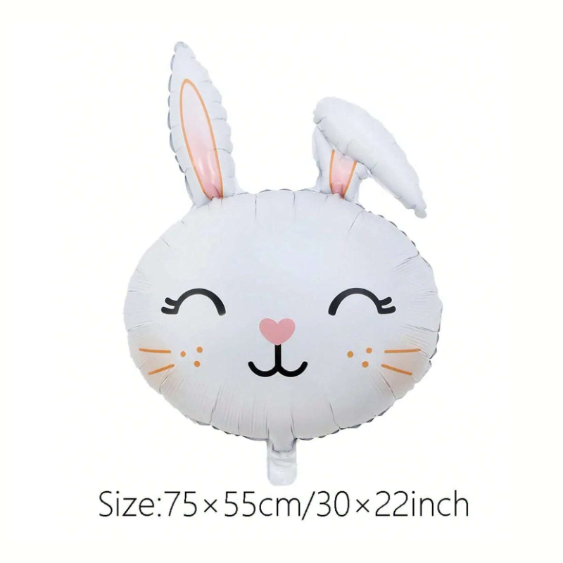 Bunny Head Foil Balloons | Adorable Rabbit Face Balloons for Easter, Baby Showers & Kids’ Parties 🐰🎈