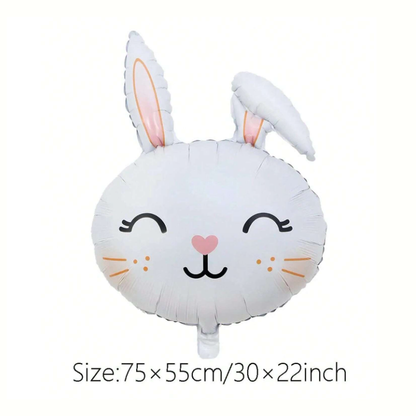 Bunny Head Foil Balloons | Adorable Rabbit Face Balloons for Easter, Baby Showers & Kids’ Parties 🐰🎈