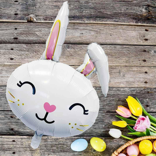 Bunny Head Foil Balloons | Adorable Rabbit Face Balloons for Easter, Baby Showers & Kids’ Parties 🐰🎈