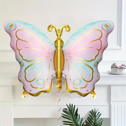79cm Pastel Butterfly Foil Balloon | Whimsical & Elegant Party Decoration 🦋🎈
