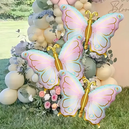 79cm Pastel Butterfly Foil Balloon | Whimsical & Elegant Party Decoration 🦋🎈