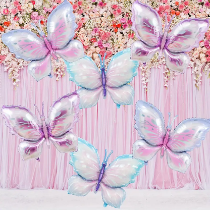 99.06cm Pastel Butterfly Foil Balloon | Whimsical & Elegant Party Decoration 🦋🎈