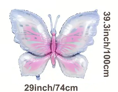 99.06cm Pastel Butterfly Foil Balloon | Whimsical & Elegant Party Decoration 🦋🎈