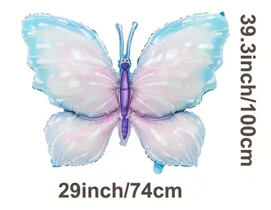 99.06cm Pastel Butterfly Foil Balloon | Whimsical & Elegant Party Decoration 🦋🎈