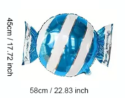 Candy-Shaped Foil Balloon – 58cm | Sweet Party & Event Decoration 🍭🎈