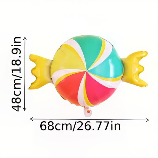 Candy-Shaped Foil Balloon – 68cm | Sweet Party & Event Decoration 🍭🎈