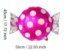 Candy-Shaped Foil Balloon – 58cm | Sweet Party & Event Decoration 🍭🎈