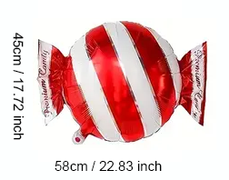 Candy-Shaped Foil Balloon – 58cm | Sweet Party & Event Decoration 🍭🎈