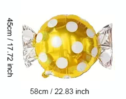 Candy-Shaped Foil Balloon – 58cm | Sweet Party & Event Decoration 🍭🎈