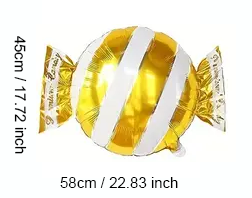 Candy-Shaped Foil Balloon – 58cm | Sweet Party & Event Decoration 🍭🎈