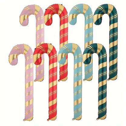 73cm Candy Cane Foil Balloon | Festive Christmas & Holiday Party Decoration 🍭🎄🎈