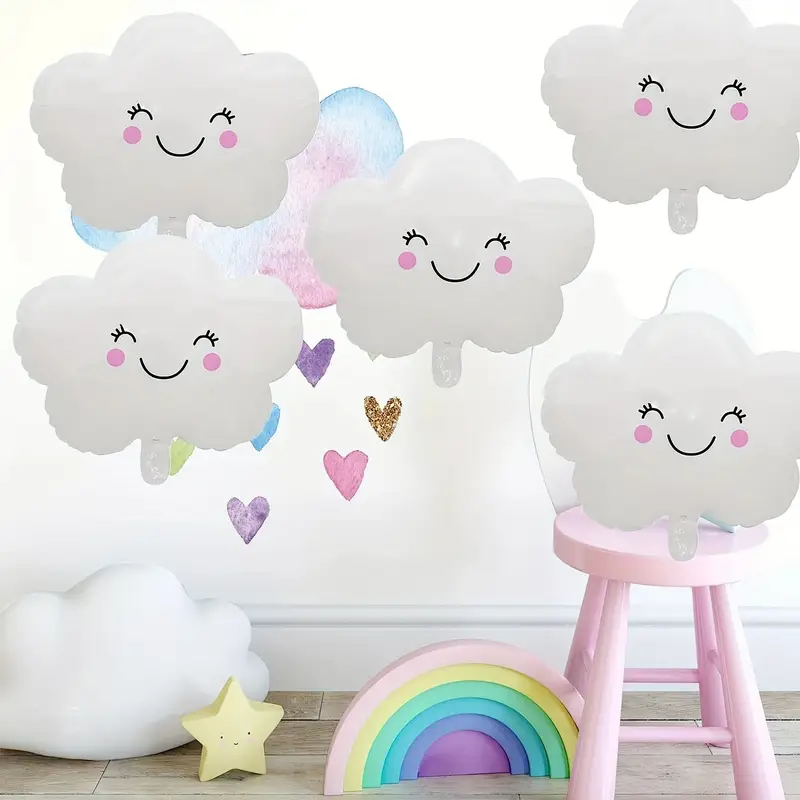 48cm Smiling Cloud Foil Balloon | Cute & Whimsical Party Decoration ☁️😊🎈