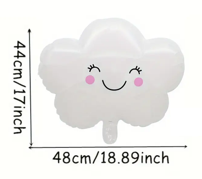 48cm Smiling Cloud Foil Balloon | Cute & Whimsical Party Decoration ☁️😊🎈