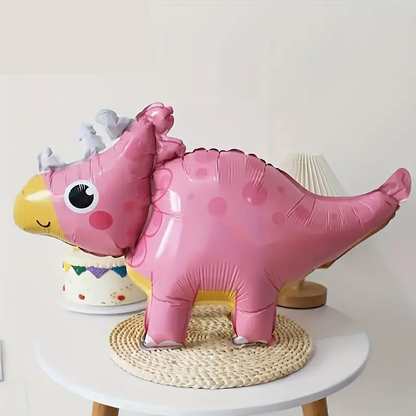 58cm Pink Triceratops Dinosaur Foil Balloon | Cute & Fun Dino Party Decoration 🦕🎈