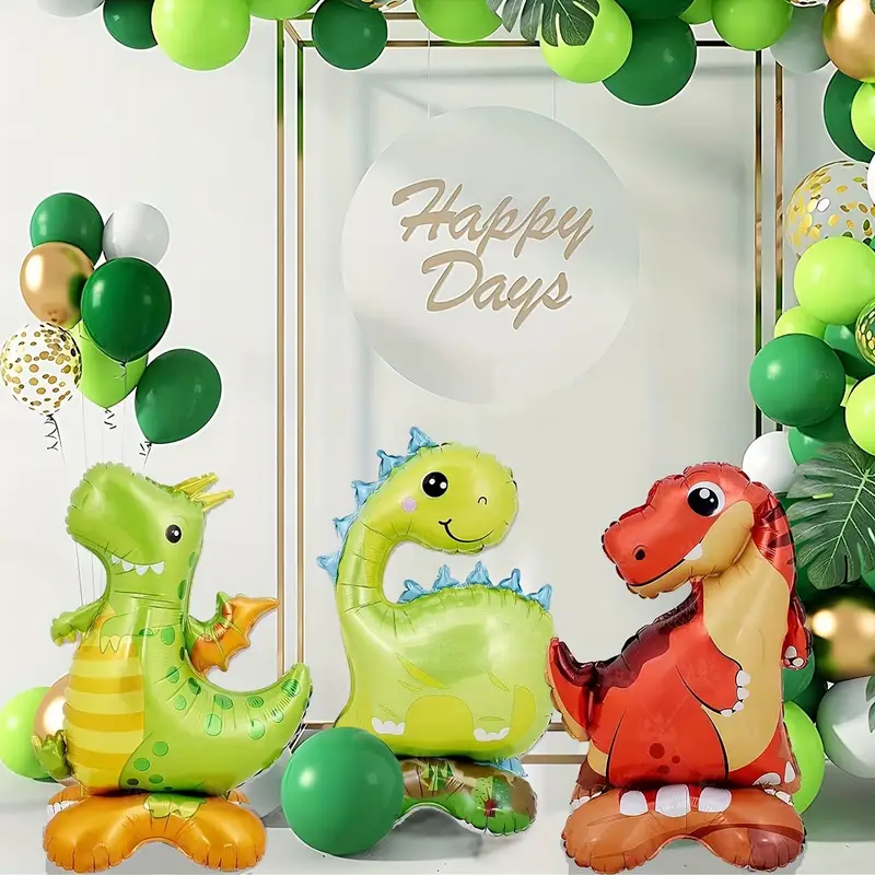 Self-Standing Dinosaur Foil Balloon | Roarsome Dino Party Decoration 🦖🎈