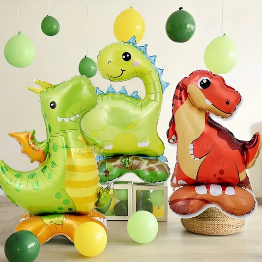 Self-Standing Dinosaur Foil Balloon | Roarsome Dino Party Decoration 🦖🎈