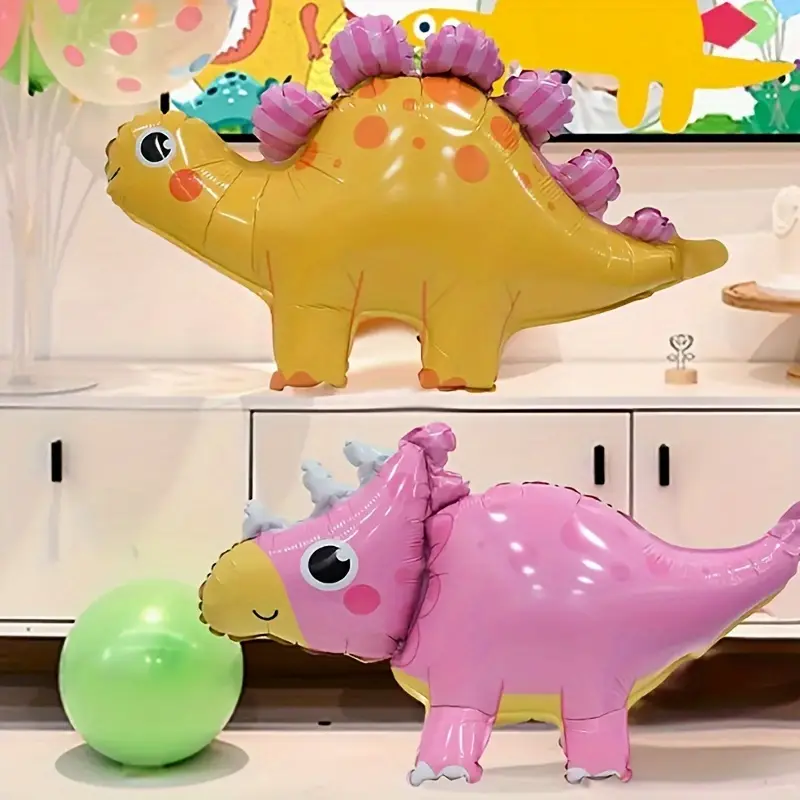 58cm Pink Triceratops Dinosaur Foil Balloon | Cute & Fun Dino Party Decoration 🦕🎈