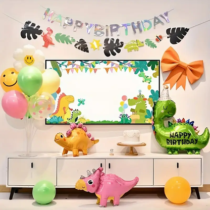 58cm Pink Triceratops Dinosaur Foil Balloon | Cute & Fun Dino Party Decoration 🦕🎈