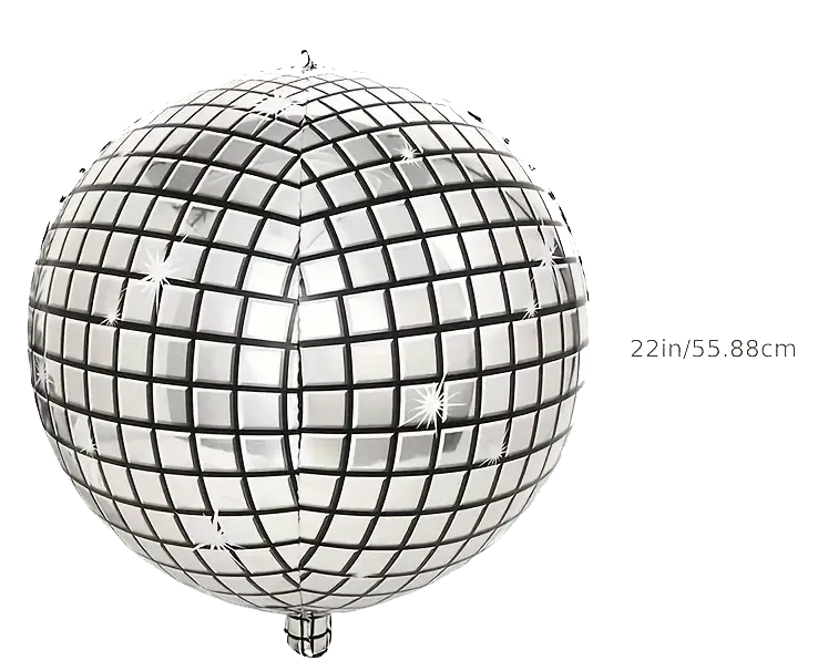 55.88cm Disco Ball Foil Balloon | Retro Party & Dancefloor Decor 🪩🎈